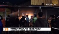 Kebakaran rumah makan di Jalan Mistar Cokrokusumo Banjarbaru