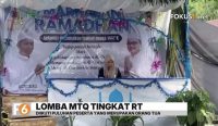 Peserta mengikuti lomba MTQ tingkat RT di Desa Baharu Utara Kotabaru