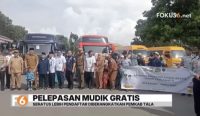 Pelepasan peserta program mudik gratis Tanah Laut di Pelaihari