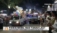 Pawai mobil hias festival takbiran Pelaihari Tanah Laut dilepas Bupati Rahmat Trianto di depan Gedung Balairung Tuntung Pandang Jumat malam 20 Maret 2026