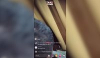 Tangkapan layar unggahan akun Instagram takedo.wn soal video viral dugaan aksi asusila oknum kepala desa Balangan dalam siaran langsung TikTok