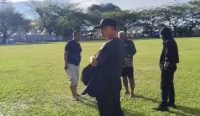 Hazaz legenda Persepan memantau latihan Putera Kusan FC jelang Piala Bupati Tanah Bumbu