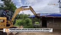 penertiban warung remang-remang di gambut kabupaten banjar oleh satpol pp