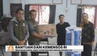 Sebanyak 59 warga Desa Baharu Utara, Kecamatan Pulau Laut Sigam, Kabupaten Kotabaru menerima bantuan dari Kementerian Sosial RI