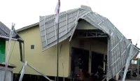 Puting beliung menerjang Desa Bumi Harapan, Kecamatan Bumimakmur, Kabupaten Tanah Laut, Rabu (29/4/2026) sore sekitar pukul 16.30 Wita.