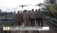 Peletakan batu pertama pembangunan Jembatan Ulin Tabanio permanen di Takisung