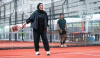 Wali Kota Banjarbaru, Hj. Erna Lisa Halaby, meresmikan Ditara Arena Padel dalam acara Grand Opening di Jalan Guntung Paring