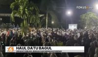 Sekitar 6.000 jemaah menghadiri Haul Datu Bagul di Desa Keramat Baru, Martapura Timur.
