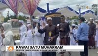 Ribuan santri dari 93 kafilah mengikuti Pawai Muharram 1448 Hijriah di Martapura yang digelar Pemerintah Kabupaten Banjar
