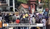 Ratusan warga mendatangi DPRD Banjar untuk mendukung Program Makan Bergizi Gratis.