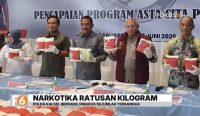 Polda Kalsel menggagalkan peredaran 128 kilogram sabu dan menangkap lima tersangka. Polisi menduga jaringan tersebut terafiliasi dengan jaringan narkotika internasional.