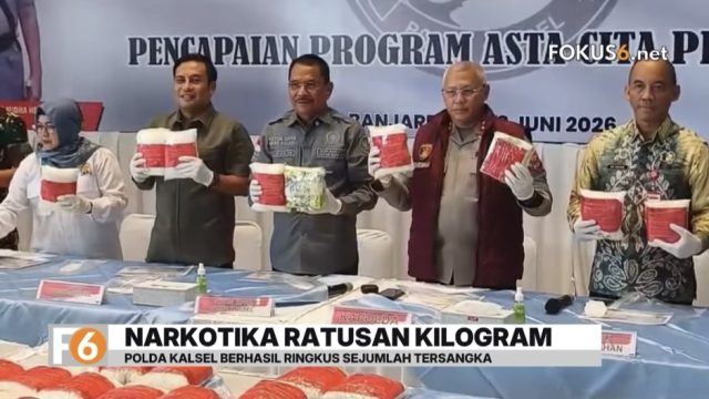 Polda Kalsel menggagalkan peredaran 128 kilogram sabu dan menangkap lima tersangka. Polisi menduga jaringan tersebut terafiliasi dengan jaringan narkotika internasional.
