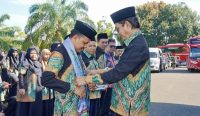Pemkab Balangan memberangkatkan 63 peserta MTQ Kalsel 2026 ke Barito Kuala. Peraih juara mendapat bonus umrah sebagai bentuk apresiasi.