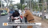 Pemkab Tanah Laut membagikan 19 ribu Bendera Merah Putih untuk menyemarakkan HUT ke-81 Kemerdekaan RI.