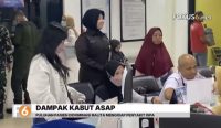 Kabut asap akibat kebakaran hutan dan lahan (karhutla) yang menyelimuti Kabupaten Banjar mulai berdampak pada kesehatan masyarakat