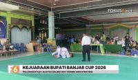 96 atlet mengikuti Kejuaraan Jujitsu Bupati Banjar Cup 2026 di Cindai Alus, Kabupaten Banjar, untuk menjaring atlet potensial.
