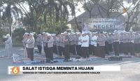 Polres Tanah Laut bersama Forkopimda dan MUI menggelar salat istisqa setelah kemarau empat bulan berdampak pada kekeringan