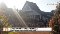 ASN Pemkab Tanah Laut mengikuti salat istisqa untuk memohon hujan di tengah kemarau dan meningkatnya risiko karhutla.
