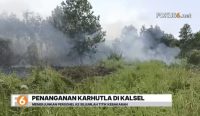 TNI Angkatan Laut mengerahkan 35 personel setiap hari untuk membantu penanganan karhutla di Kalsel.