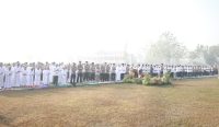 Polda Kalsel menggelar Salat Istisqa bersama Forkopimda, ulama, dan masyarakat untuk memohon hujan di tengah kemarau dan karhutla.