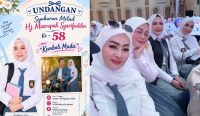 Perayaan ulang tahun ke-58 istri Sekda Kalsel Hj Masrupah Syarifuddin viral setelah pertama kali diunggah akun @infocerewet_kalsel_jilid2.