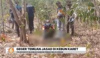 Pria yang hilang sejak Juni ditemukan tewas di perkebunan karet Desa Benua Tengah, Tanah Laut. Polisi masih menunggu hasil visum.