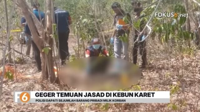 Pria yang hilang sejak Juni ditemukan tewas di perkebunan karet Desa Benua Tengah, Tanah Laut. Polisi masih menunggu hasil visum.