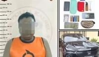 Sopir tabrak lari di Jalan S Parman Banjarmasin ternyata target operasi polisi. Petugas menemukan 50,74 gram sabu dan satu pil ekstasi.