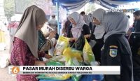 Pemkab Tanah Laut dan Pemprov Kalsel menggelar pasar murah di Pelaihari dengan harga telur Rp45 ribu per rak dan beras SPHP Rp60 ribu per 5 kilogram.