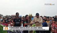 Warga Desa Tanipah, Kabupaten Banjar, menggelar Tanipah Cup 2026 di sawah mengering. Turnamen ini juga menggalang dana pembangunan masjid.